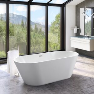 37-FS-1601 KIMIC SAMOSTOJEĆA KADA BIJELA 180x80x58cm