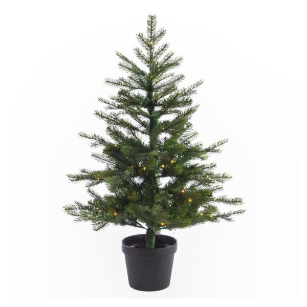 BOR09  90cm Grandis LED u posudi zeleni PE/PVC d63cm 313grančica/80L