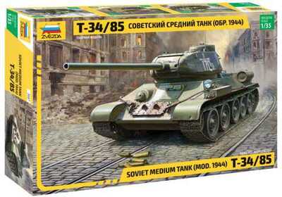 Model Kit spremnika 3687 - sovjetski srednji spremnik T-34/85 (1:35)