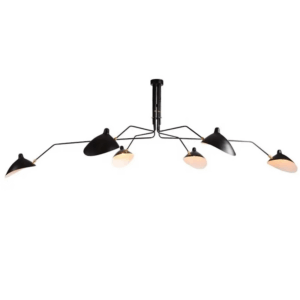 Stropna svjetiljka S13-6 Crna