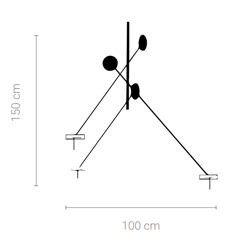  S87-B-3 Viseća svjetiljka S87-B-3 Crna